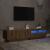 Dulap TV cu LED stejar artizanal 180x35x40 cm lemn prelucrat GartenMobel Dekor