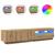 Dulap TV cu LED stejar artizanal 180x35x40 cm lemn prelucrat GartenMobel Dekor