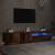Dulap TV cu lumini LED lemn vechi 200x35x40 cm lemn prelucrat GartenMobel Dekor
