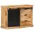 Dulap, 80x30x55 cm, lemn masiv de mango brut GartenMobel Dekor