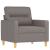 Fotoliu canapea, gri taupe, 60 cm, material textil GartenMobel Dekor