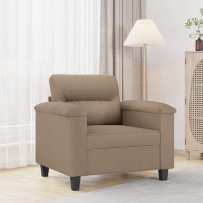 Canapea de o persoană, cappuccino, 60 cm, piele ecologică GartenMobel Dekor