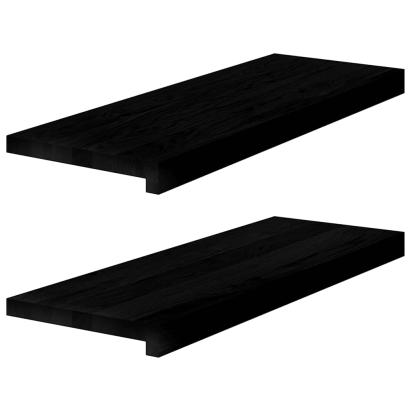 Glafuri 2 buc maro închis 70x25x2 cm lemn masiv de stejar GartenMobel Dekor