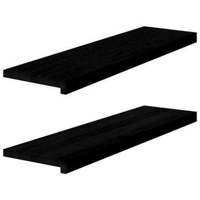 Glafuri 2 buc maro închis 90x25x2 cm lemn masiv de stejar GartenMobel Dekor