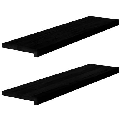 Glafuri 2 buc maro închis 100x25x2 cm lemn masiv de stejar GartenMobel Dekor