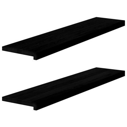 Glafuri 2 buc maro închis 110x25x2 cm lemn masiv de stejar GartenMobel Dekor