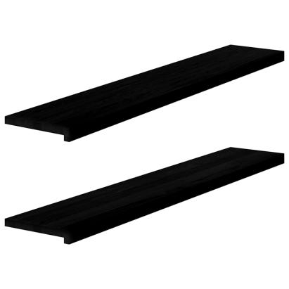 Glafuri 2 buc maro închis 140x25x2 cm lemn masiv de stejar GartenMobel Dekor