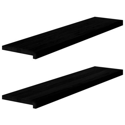 Glafuri 2 buc maro închis 110x30x2 cm lemn masiv de stejar GartenMobel Dekor