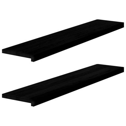 Glafuri 2 buc maro închis 120x30x2 cm lemn masiv de stejar GartenMobel Dekor