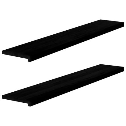 Glafuri 2 buc maro închis 140x30x2 cm lemn masiv de stejar GartenMobel Dekor