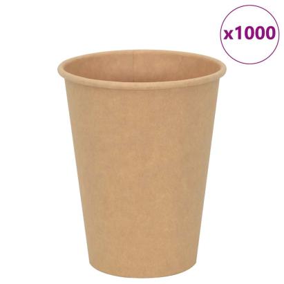 Cești de cafea din hârtie 1000 buc 12 oz 300 ml maro GartenMobel Dekor