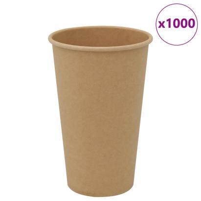 Cești de cafea din hârtie 1000 buc 16 oz 400 ml roșu și negru GartenMobel Dekor