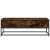 Măsuță de cafea stejar fumuriu 100x50x35cm lemn prelucrat/metal GartenMobel Dekor