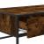 Măsuță de cafea stejar fumuriu 100x50x35cm lemn prelucrat/metal GartenMobel Dekor