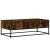 Măsuță de cafea stejar fumuriu 100x50x35cm lemn prelucrat/metal GartenMobel Dekor