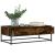 Măsuță de cafea stejar fumuriu 100x50x35cm lemn prelucrat/metal GartenMobel Dekor