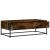 Măsuță de cafea stejar fumuriu 100x50x35cm lemn prelucrat/metal GartenMobel Dekor