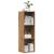 Bibliotecă, Stejar artizanal, 36x30x114 cm, lemn prelucrat GartenMobel Dekor