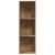 Bibliotecă, Stejar artizanal, 36x30x114 cm, lemn prelucrat GartenMobel Dekor
