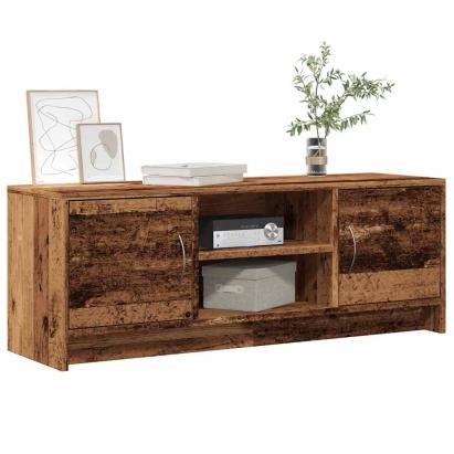 Dulap TV Lemn vechi 102x30x37,5 cm Lemn prelucrat GartenMobel Dekor