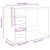 Birou, lemn vechi, 102x76x50 cm, lemn prelucrat GartenMobel Dekor