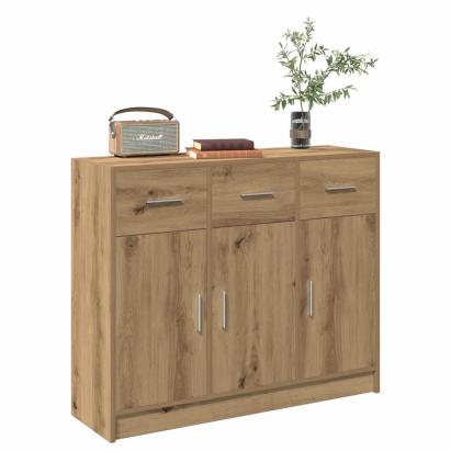 Dulap, stejar artizanal, 91x28x75 cm, lemn prelucrat GartenMobel Dekor