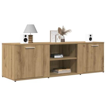 Dulap TV Stejar artizanal 120x34x37 cm Lemn prelucrat GartenMobel Dekor