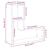 Rafturi de perete cub, 2 buc., lemn vechi, 50x15x50 cm lemn GartenMobel Dekor