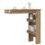 Masă bar perete Stejar artizanal 102x45x103,5 cm lemn compozit GartenMobel Dekor