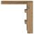 Masă bar perete Stejar artizanal 102x45x103,5 cm lemn compozit GartenMobel Dekor
