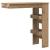 Masă bar perete Stejar artizanal 102x45x103,5 cm lemn compozit GartenMobel Dekor