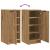 Pantofar, stejar artizanal, 30x35x70 cm lemn prelucrat GartenMobel Dekor