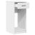 Suport turn pentru computer cu sertar alb 35x45x77 cm GartenMobel Dekor