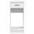 Suport turn pentru computer cu sertar alb 35x45x77 cm GartenMobel Dekor