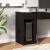 Suport turn pentru computer cu sertar negru 35x45x77 cm GartenMobel Dekor