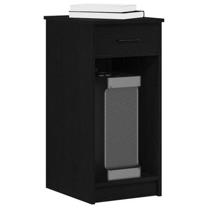 Suport turn pentru computer cu sertar negru 35x45x77 cm GartenMobel Dekor