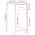 Suport turn computer cu sertar gri beton 35x45x77 cm GartenMobel Dekor