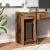 Suport turn pentru computer cu sertar lemn vechi 35x45x77 cm GartenMobel Dekor