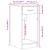 Suport turn pentru computer cu sertar lemn vechi 35x45x77 cm GartenMobel Dekor