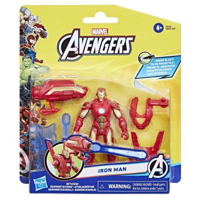 AVANGERS EPIC HERO BATTLE GEAR FIGURINA IRON MAN 10CM SuperHeroes ToysZone