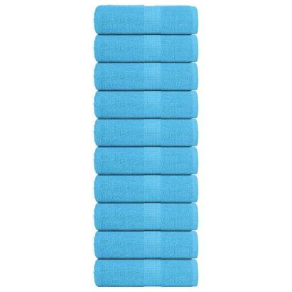 Prosoape cu săpun 10 buc turcoaz 30x30 cm 360 g/m² 100% bumbac GartenMobel Dekor