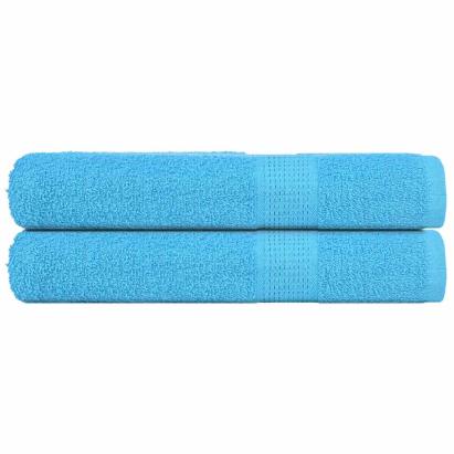 Prosoape pentru saună 2 buc Turcoaz 360 g/m² 100% bumbac GartenMobel Dekor