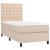 Pat box spring cu saltea, cappuccino, 100x200cm piele ecologică GartenMobel Dekor
