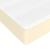 Pat box spring cu saltea, crem, 100x200 cm, piele ecologică GartenMobel Dekor