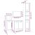 Set mobilier de baie, 4 piese, stejar fumuriu, lemn prelucrat GartenMobel Dekor