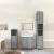 Set mobilier de baie, 4 piese, gri sonoma, lemn prelucrat GartenMobel Dekor