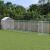 Padoc exterior cu acoperiș argintiu 2x14x2,5 m oțel galvanizat GartenMobel Dekor