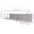 Padoc exterior cu acoperiș argintiu 2x14x2,5 m oțel galvanizat GartenMobel Dekor
