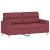 Set canapea cu perne, 2 piese, roșu vin, material textil GartenMobel Dekor