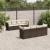 Set canapele de grădină cu perne, 9 piese, maro, poliratan GartenMobel Dekor